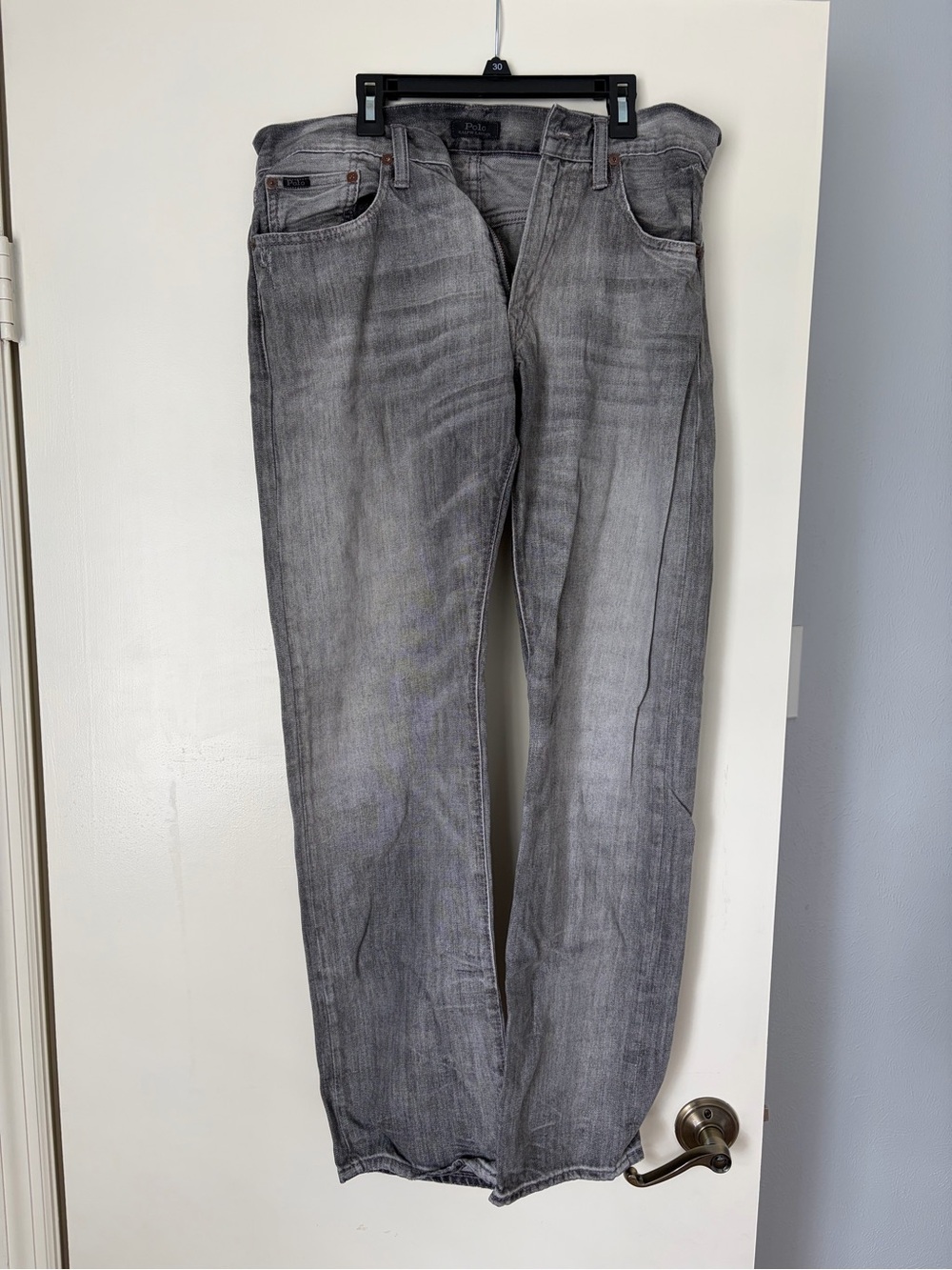 Polo Ralph Lauren Gray Straight-Leg Jeans